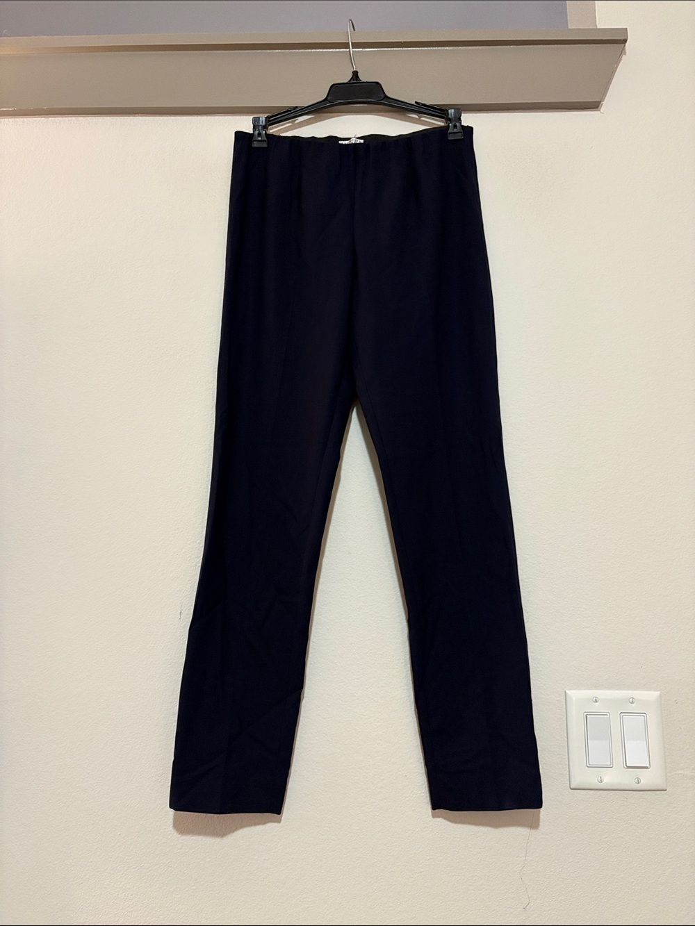 Brunello Cucinelli Pull On Wool Blend Pants in Navy SZ US 2 EUC